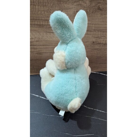 Vintage Tb Trading Co Blue White Bunny Plush Stuffed Animal 12" Soft Toy - Picture 2 of 7